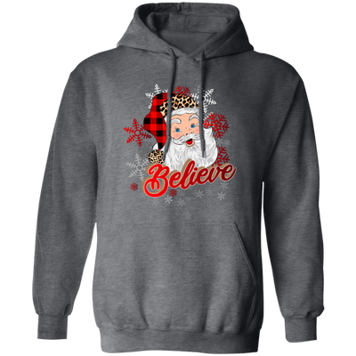 I Believe In You, Christmas Snowflake, Santa Claus, Merry Christmas, Trendy Christmas Pullover Hoodie