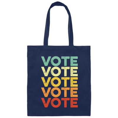 Retro Election Vote Retro Vintage Election Voter Canvas Tote Bag