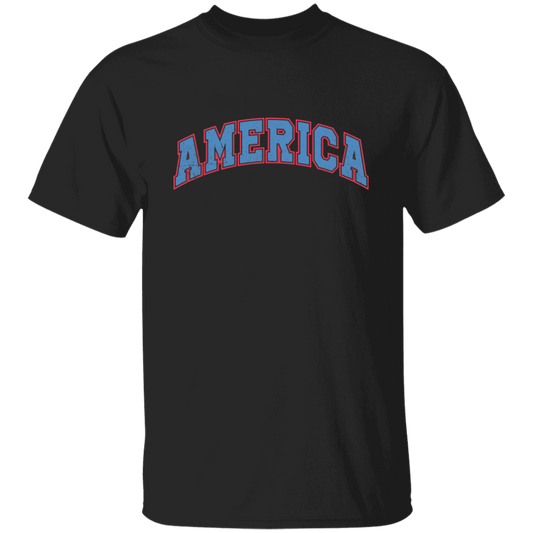 America Text, American Patriotic, 4th July Retro, 4th July Unisex T-Shirt