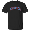 America Text, American Patriotic, 4th July Retro, 4th July Unisex T-Shirt