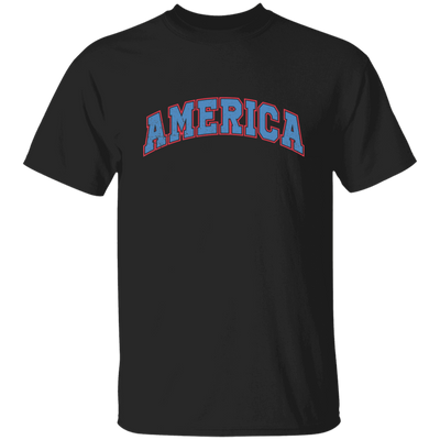 America Text, American Patriotic, 4th July Retro, 4th July Unisex T-Shirt