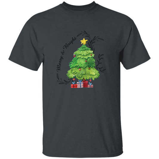 Merry And Bright, Christmas Tree, Love Christmas Unisex T-Shirt