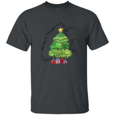 Merry And Bright, Christmas Tree, Love Christmas Unisex T-Shirt