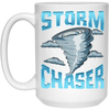 Cute Storm Chaser, Severe Tornado, Weather Tornado Obsessed White Mug