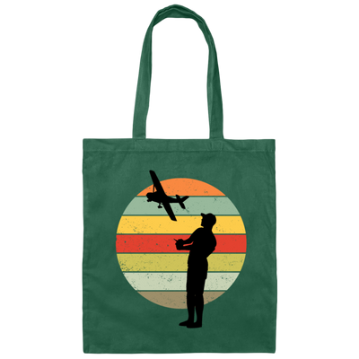 Builder Airplane Retro Gift Model Flight Model Gift Boyfriend Canvas Tote Bag