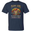 Farm Girl, Cute Cow Retro Gift, The Soul Of A Witch, Vintage Cow Unisex T-Shirt