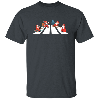 Santa Xmas, Santa Cross The Road, Cross On A Street Unisex T-Shirt