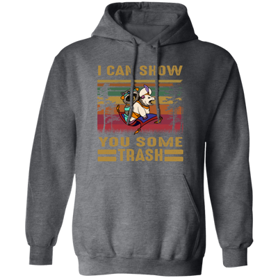 I Can Show You Some Trash Vintage, Retro Raccoon, Beer And Racoon Pullover Hoodie