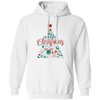 Christmas Tree, Christmas Pattern, Modern Christmas, Merry Christmas, Trendy Christmas Pullover Hoodie