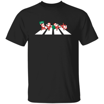 Santa Cross The Road, Santa Xmas, Cross On A Street Unisex T-Shirt