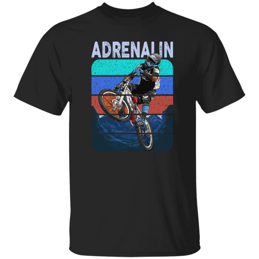 Mountain Bike Gift, Downhill Extrem Sport, Adrenalin Love Gift, Retro Unisex T-Shirt