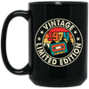 Vintage 1974, Limited Edition, Retro 1974, Cassette Lover Black Mug