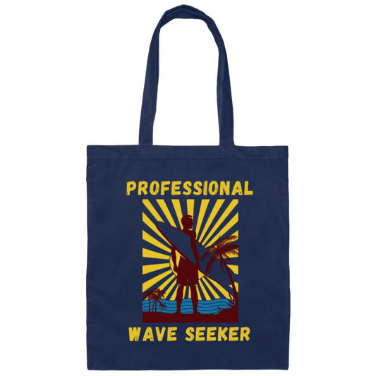 Professional Wave Seeker Funny Surfer Canvas Tote Bag