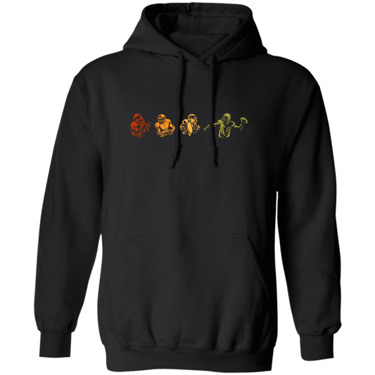 Evolution Of American Football. Retro Football Lover Gift Pullover Hoodie