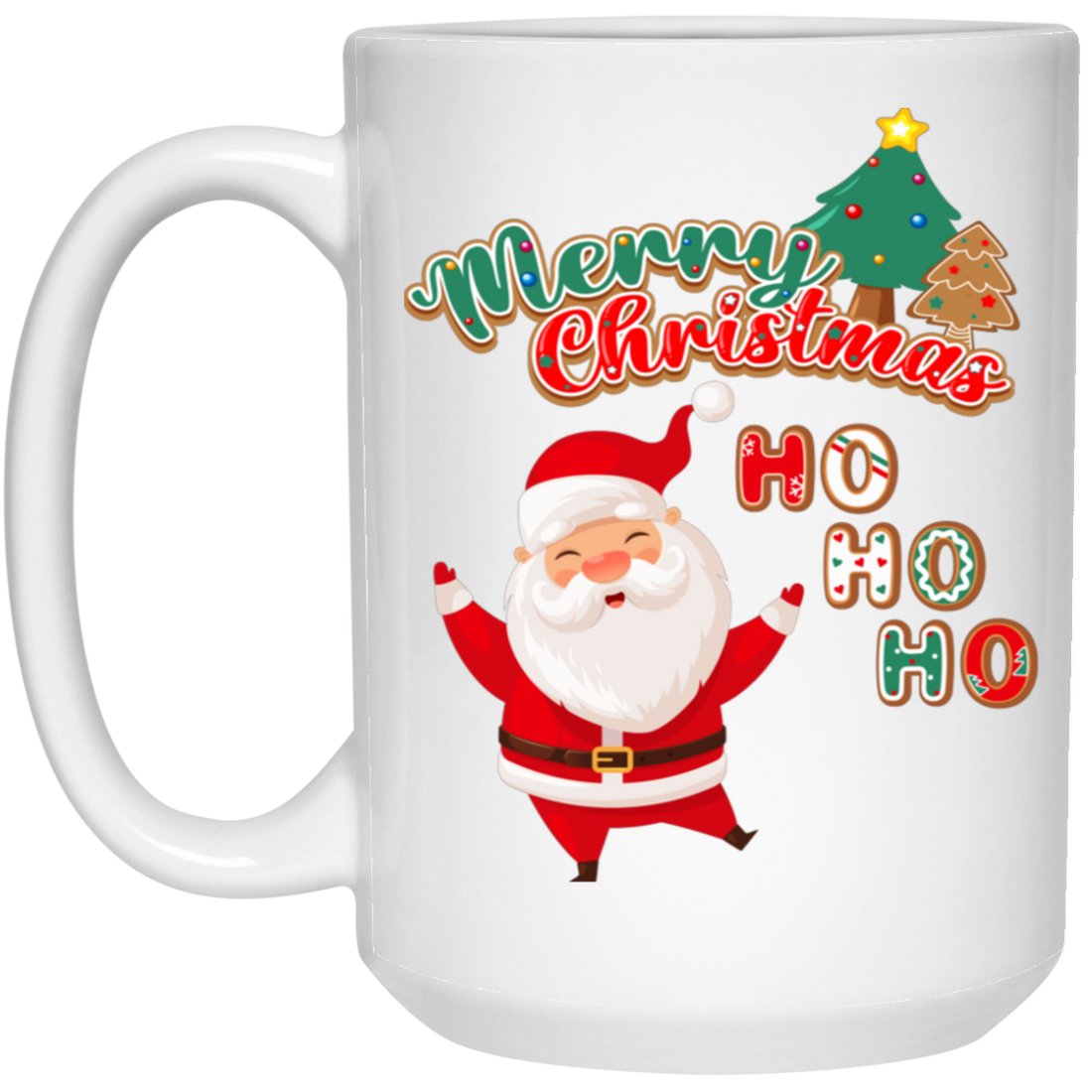 Merry Christmas, Ho Ho Ho, Love Christmas White Mug
