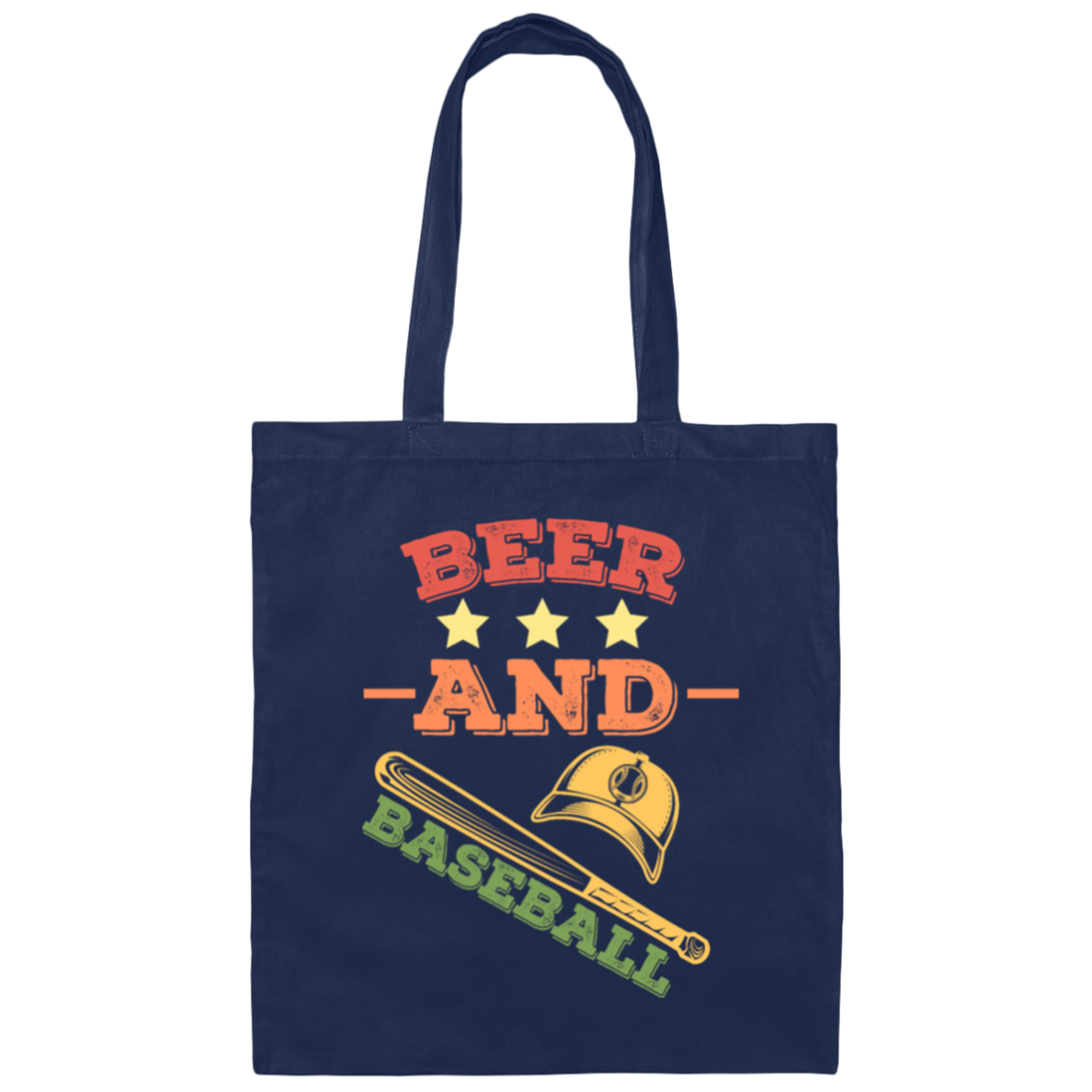Beer And Baseball, Retro Baseball, American Football, Baseball Gift Canvas Tote Bag