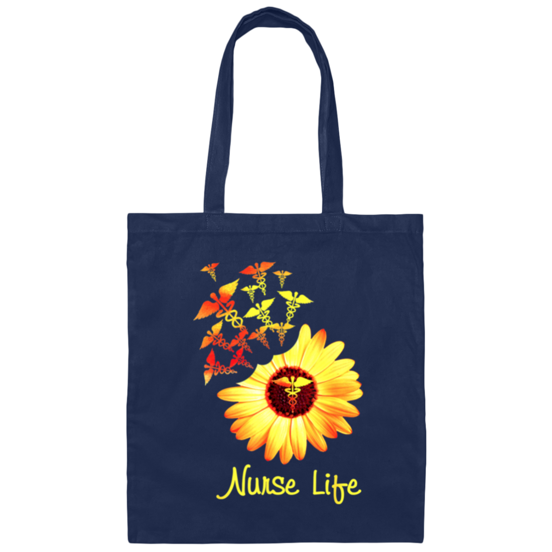 Nurse Gift, Nurse Life Sunflower, Cute Nurse Gift, Love My Nurse Life Canvas Tote Bag