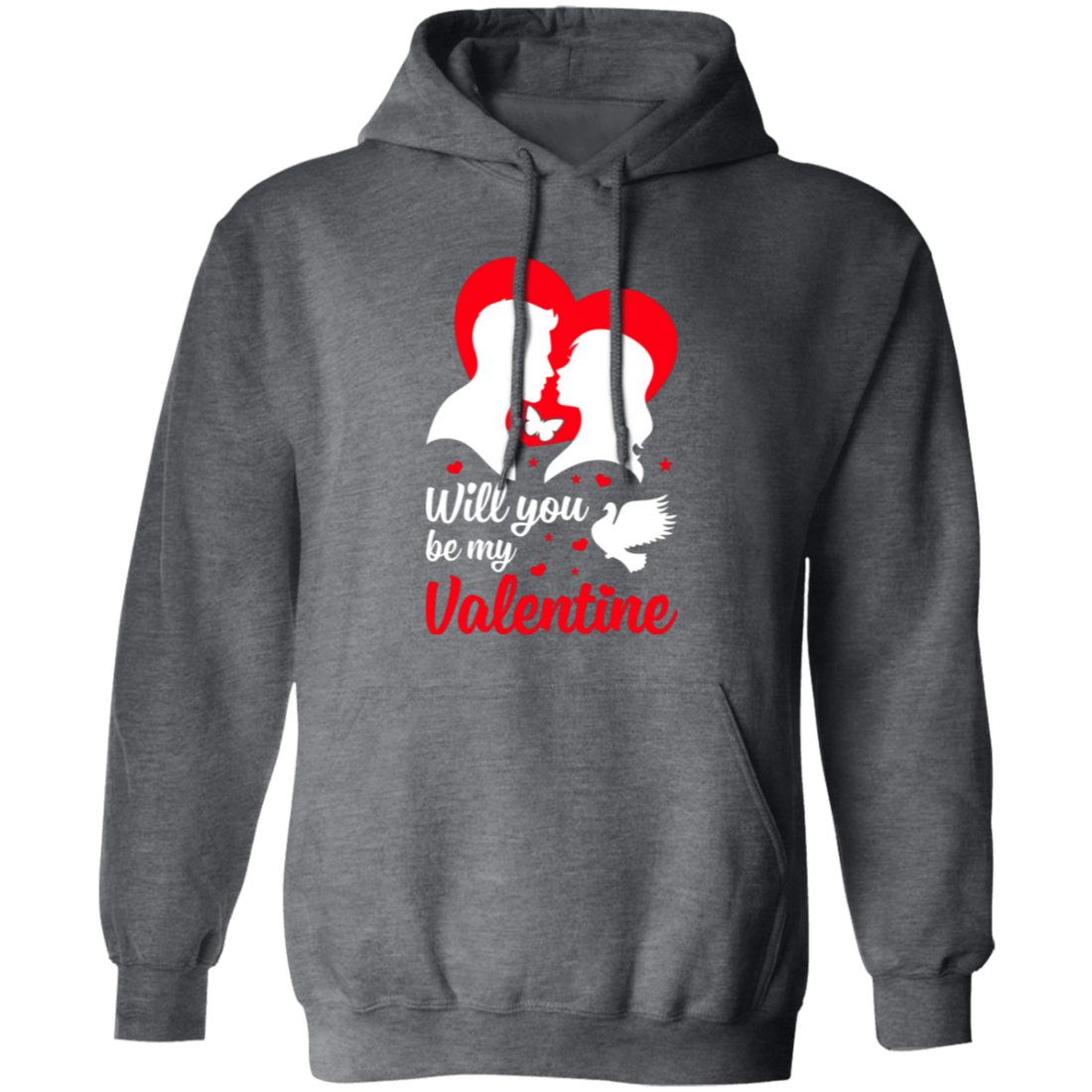 Will You Be My Valentine, Couple Is In Love, Kissing Couple, Valentine's Day, Trendy Valentine Pullover Hoodie