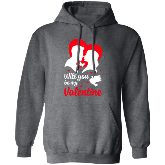 Will You Be My Valentine, Couple Is In Love, Kissing Couple, Valentine's Day, Trendy Valentine Pullover Hoodie