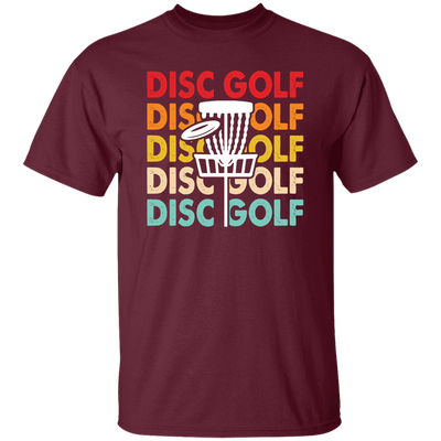 Disc Golf Game, Retro Disc Golf, Through The Disc To The Basket Unisex T-Shirt