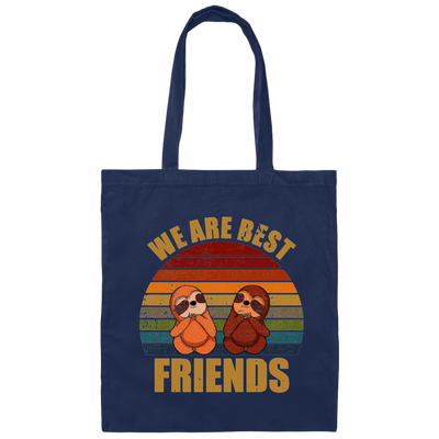 Sloth Friends We Are Best Friends Canvas Tote Bag