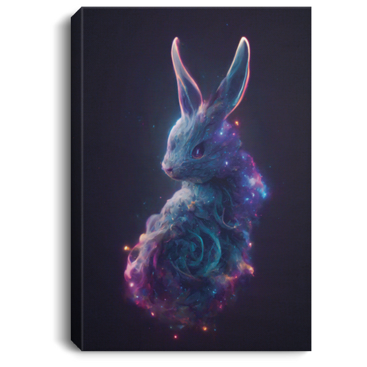 Galaxies Bunny, Spirals In Space, Nebulae In The Shape Of A Rabbit Canvas