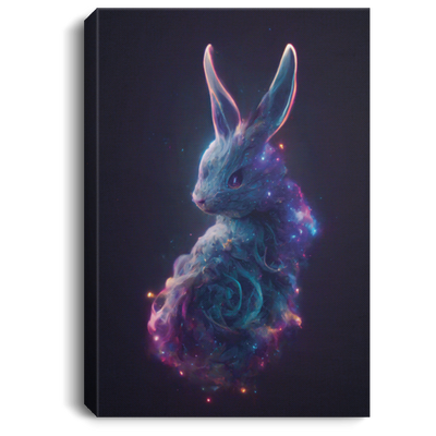 Galaxies Bunny, Spirals In Space, Nebulae In The Shape Of A Rabbit Canvas