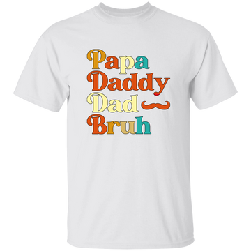 Daddy Bruh, Father's Day Gift, Love My Dad, Retro Daddy Bruh Unisex T-Shirt