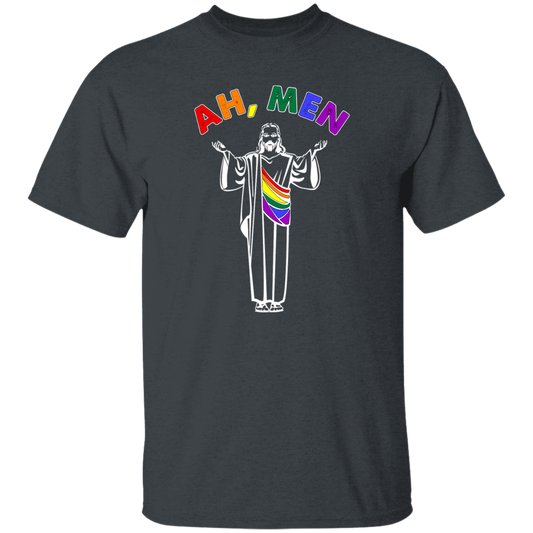 Jesus And LGBT, Ah Men, Funny Jesus, Gay Gift, Best For Gay Unisex T-Shirt