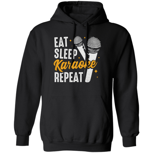 Love To Karaoke, Eat Sleep Karaoke Repeat, Best Of Karaoke Pullover Hoodie