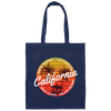 California Surfing Paradise Summer Mood With California Beach Canvas Tote Bag