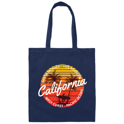 California Surfing Paradise Summer Mood With California Beach Canvas Tote Bag