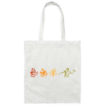 Evolution Of American Football. Retro Football Lover Gift Canvas Tote Bag