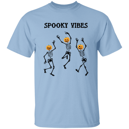 Spooky Vibes, Dancing Skeleton, Happy Halloween Unisex T-Shirt