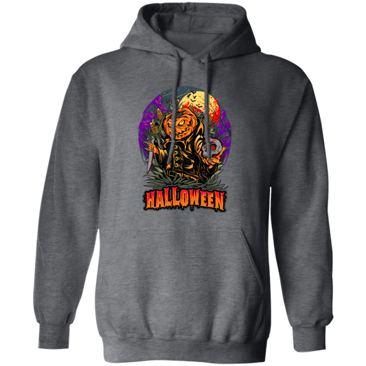 Halloween Holiday, Pumpkin Halloween, Horror Halloween Pullover Hoodie