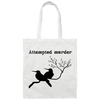 Attempted Murder, Couple Birds, Love Birds Silhouette Canvas Tote Bag