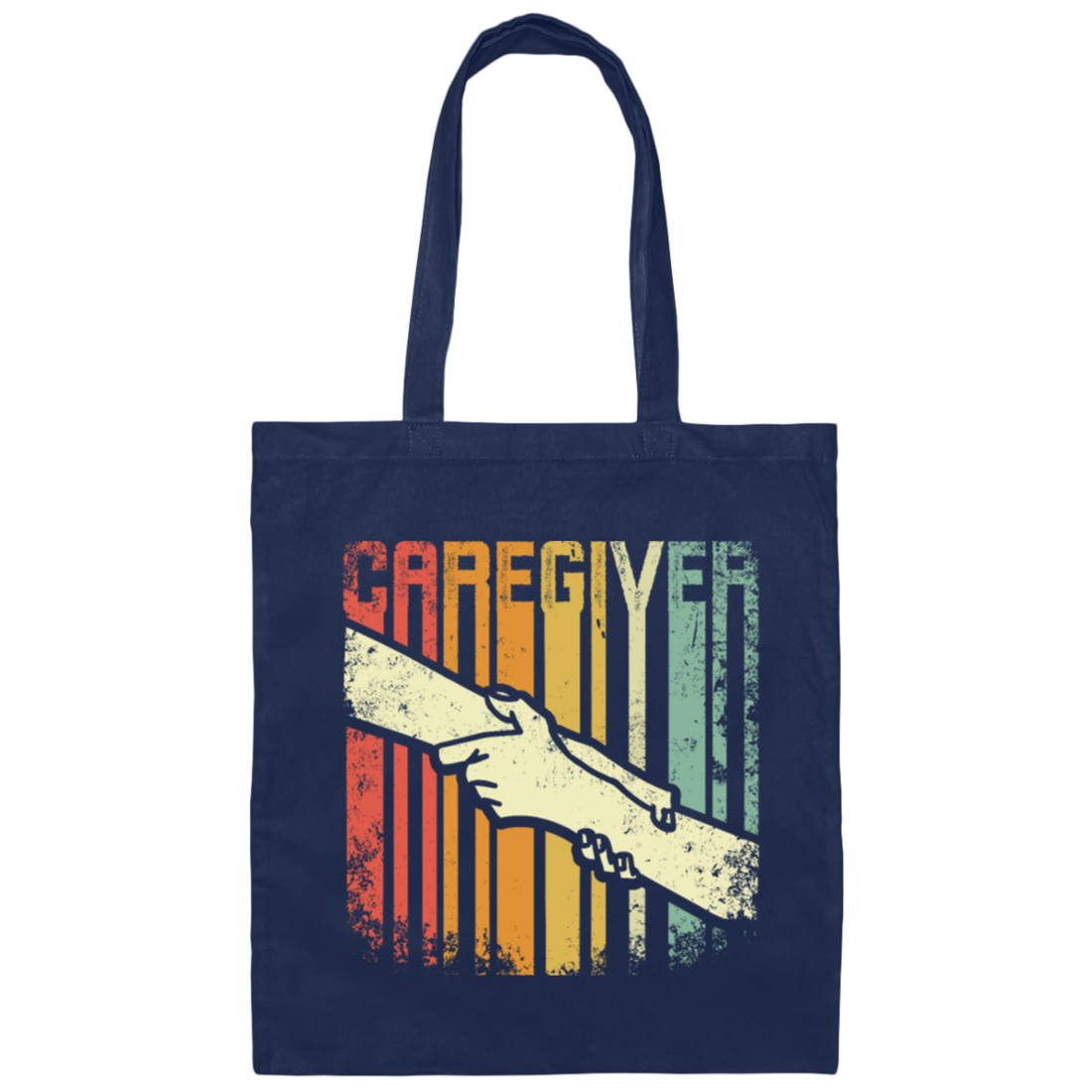 Caregiver Gift, Love You, Love To Take Care Of Everyone, Retro Caregiver Canvas Tote Bag