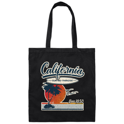 California Surfing Paradise, Sunshine, California Canvas Tote Bag
