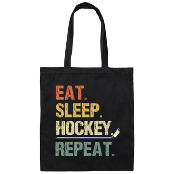 Retro Ice Hockey Gift For Ice Hockey Player Canvas Tote Bag