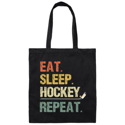 Retro Ice Hockey Gift For Ice Hockey Player Canvas Tote Bag