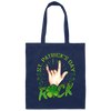 Rock Lover, St Patricks Day, Sign Of The Horns Hand Logo Gift Canvas Tote Bag