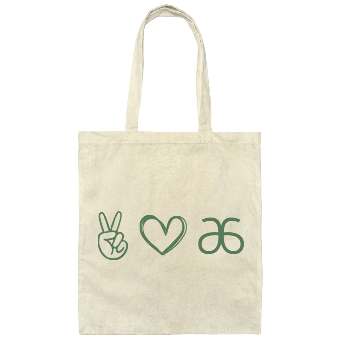 Peace Gift, Love Peace Arbonne, Bon Babe, Fizz Sticks Canvas Tote Bag