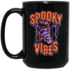 Spooky Vibes, Halloween Party, Halloween Holiday Black Mug