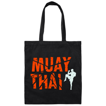 Muay Thai, Fighter Kickboxing, Martial Art, Retro Muay Thai, Love Muay Canvas Tote Bag