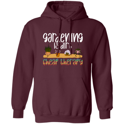 Gardening Is Dirt Cheap Therapy Small Cute Garden Pullover Hoodie