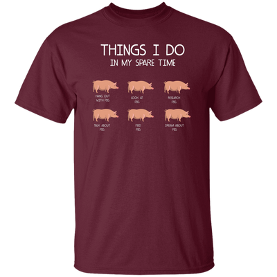 Things I Do In My Spare Time, Love Pig Unisex T-Shirt