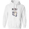 Cute Meow, Cute Stupid Cat, Cat Catch Fishing Rod Pullover Hoodie