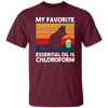 My Favorite Essential Oil Is Chloroform, Retro Cat With Oil Unisex T-Shirt