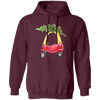 Baby Car Watercolor, Car Bring Xmas Tree, Cute Xmas Car, Merry Christmas, Trendy Chrismas Pullover Hoodie