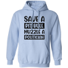 Save A Pit Bull Muzzle A Politician, Love Pit Bull Pullover Hoodie